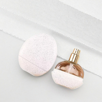Vente en gros de parfum plat transparent et de vaporisateur cosmétique en verre bouteille d'emballage vide de l'usine