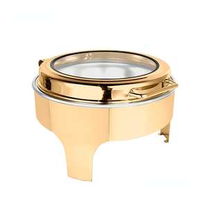 Juego de Buffet de Lujo con Calentador de Alimentos a Alcohol, Acero Inoxidable 304, Control de Temperatura de 85-100°C <span class=keywords><strong>para</strong></span> <span class=keywords><strong>Restaurante</strong></span> - Product Image 6