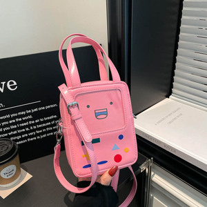 Custom Novelty Friendly Design Console Handbag Y2K Kawaii Gameboy Crossbody <b>Purse</b> Shiny PU Colorful Shoulder Ita Bag - Product Image 6