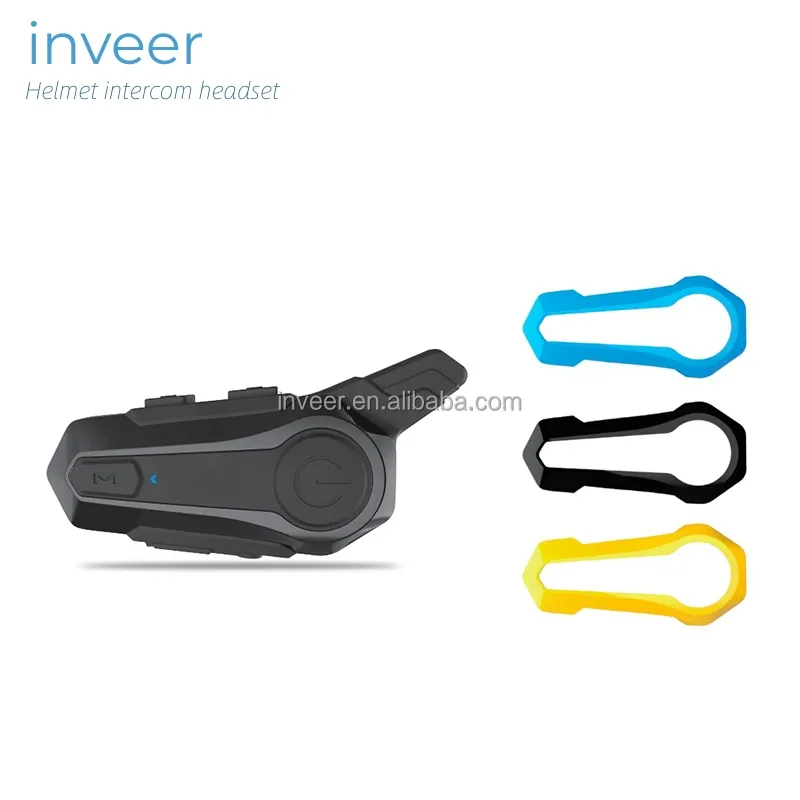 Inveer 1000M Bluetooth Duplex Intercom Voor Motorfiets Intercom Headset Para Motorfiets Accessoires Helm Headset X1plus