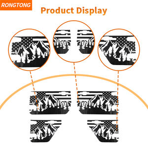 Autotür Us Flag Style PVC Aufkleber für Jeep Wrangler JL/JT Gladiator 2/4 Tür 2018 bis Auto Außen zubehör - Product Image 5