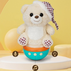 Juguete de Peluche para Dormir para Bebés, Juguete Relajante con Sonidos de Animales, Juguete Educativo Temprano con Luz Nocturna Musical, Muñecos de Peluche con Grabación para Bebés - Product Image 5