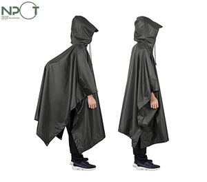 Oversized Cape <strong>Waterproof</strong> <strong>Poncho</strong> Rain <strong>Poncho</strong> Raincoat <strong>Waterproof</strong> <strong>for</strong> Men Women Adult Hiking Fishing <strong>Festivals</strong> Black Rain Coat - Product Image 4