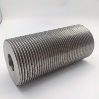 Rouleau de meulage à rainures diamantées électrolytique à liaison résineuse pour le traitement et la finition des bords d'aluminium, de pierre, de céramique et de verre