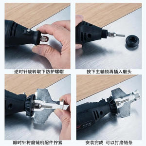 Tête de meuleuse de chaîne de tronçonneuse certifiée Reach & GS, meuleuse de lime ronde pour dents de scie forestière, personnalisable OEM - Product Image 4