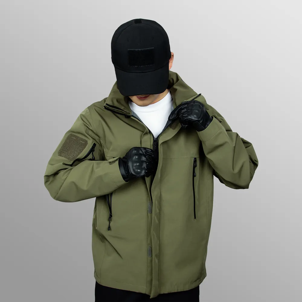 Veste tactique Softshell pour hommes Veste de combat à capuche chaude Nouveau