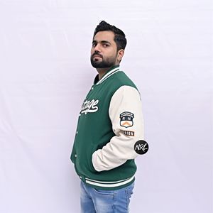 แจ็กเก็ตหนังทีมตัวแทนสั่งปักโลโก้เบสบอลบอมเบอร์เลตเตอร์ฤดูหนาวกันน้ำขนแกะถัก - Product Image 5