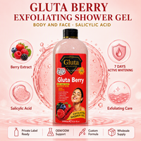 Gel Douche Éclaircissant Anti-âge Gluta Golden Glow pour Peaux Noires Africaines