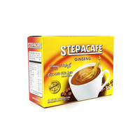 STEPPA Meilleur prix Café énergétique Ginseng Saveur de fruits Délicieux pour l'amélioration de l'humeur Boîte de réduction du stress Café instantané