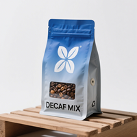 Impression numérique feuille d'aluminium effet UV bonbons en plastique biscuits grains de café sacs d'emballage debout sac de café avec fermeture éclair