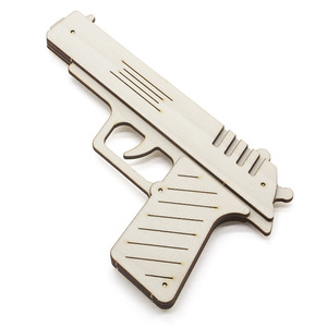Modelo de pistola de madera para armar, kit de juguete educativo para niños, aprendizaje STEM, juguetes de ciencia e ingeniería, 7-9 años, operación manual - Product Image 2