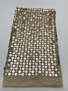 Robe de soirée pour femme <span class=keywords><strong>en</strong></span> maille extensible tricotée chaîne, style évolution, avec <span class=keywords><strong>tissu</strong></span> à sequins brodé ajouré - Product Image 3