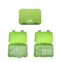 Boîte à bento pour enfants OREALMI SNPT46 2025 – Grande Vente – Boîte à déjeuner double niveau de taille moyenne avec 6 compartiments, étanche, en Tritan, écologique et sans BPA