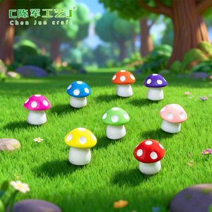 Ornement micro-paysager Weij Champignon et Mousse, Décoration pour Plantes Succulentes, Bouteille Écologique à Assembler Soi-même, Résine Taille Moyenne 6 - Product Image 3