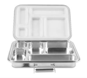 Aohea Eco Friendly Silicone seal board 304 Stainless Steel Metal Kids Bento Box Stainless Steel lunch box