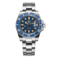 Addiesdive 2054 Montre de Plongée Homme Tendance Unique à Quartz, Bracelet en Acier Inoxydable 316L, Date Lumineuse, Mouvement Japonais, Ensemble Montre Décontractée