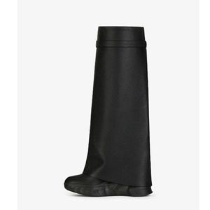 2024 automne et hiver bout rond grande boucle de tube droite à paroi ronde boucle de <span class=keywords><strong>requin</strong></span> bottes mi-longues - Product Image 3