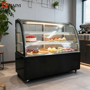 Vitrina Refrigerada Comercial para Pasteles con Enfriamiento por Aire de Acero Inoxidable para Panadería, Pastelería y Postres - Product Image 3