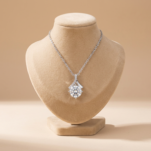 Collier pendentif ruban solitaire en diamant de laboratoire or luxueux, bijou raffiné, cadeau pour elle, accessoire charmant et étincelant - Product Image 5