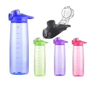 고품질 BPA 무료 캐리 루프 1000ML Tritan 플라스틱 물병 친환경 내구성 재사용 마시는 병