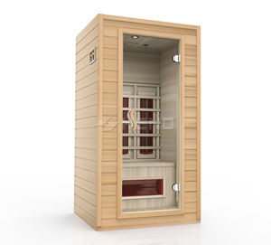 Dôme de sauna infrarouge en bois chinois avec ozone, combinaison de sauna à vapeur, pantalon de yoga pour sauna extérieur traditionnel, en vente - Product Image 2