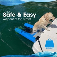 Haute qualité point de chute Pvc gonflable chien bateau échelle montée rampe plate-forme gonflable chien rampe d'eau