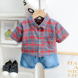 Vêtements pour enfants de haute qualité, vêtements pour enfants en gros, ensemble pantalon et chemise en jean pour garçons, ensembles 2 pièces - Product Image 3