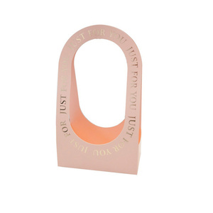 Paquete de bolsa de regalo de San Valentín Cesta de flores Tarjetas de papel Cestas Regalos Embalaje Flor Rosa Maíz Ramos de amapola Caja reciclable - Product Image 1