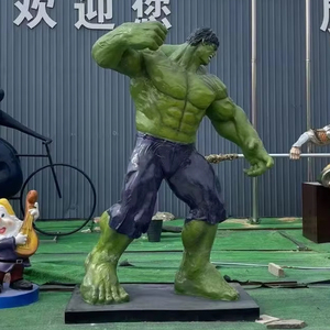 Personaggi d'azione del film di supereroe meraviglia Hulk persone muscolose in resina vetroresina scultura figure statua