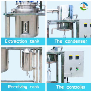 Yeni buhar damıtma 10-200 litre uçucu yağ çıkarma makinesi satılık - Product Image 5