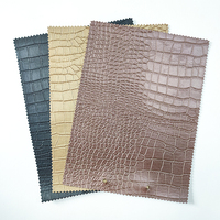 Cuir synthétique PVC imperméable et résistant à l'usure à motif crocodile pour ceintures/sacs
