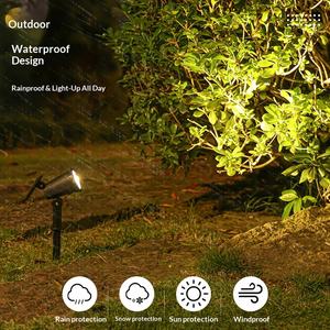 Lampe LED solaire d'extérieur avec capteur de lumière, étanche, à montage <span class=keywords><strong>au</strong></span> <span class=keywords><strong>sol</strong></span>, pour pelouse, maison, paysage extérieur, cour, éclairage de <span class=keywords><strong>jardin</strong></span> - Product Image 4