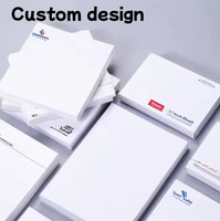 Notes autocollantes personnalisables sur mesure, colorées, avec couverture de texte, pour publicité, base en carton, papier PET, cadeau de bureau, mémo
