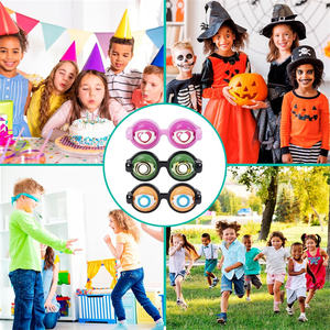 Gafas Googly Eyes New <span class=keywords><strong>Strange</strong></span> Spoof Toys Horror Eyeball Glasses Party Decor Pull String Wink para niños PartyToys Halloween - Product Image 6