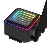 Refroidisseur liquide pour processeur ProArtist UA360 ARGB 360 mm avec ventilateur à caloduc et emballage en boîte pour ordinateur PC