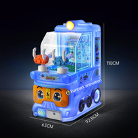 Jeux d'arcade à pièces, mini train à 2 joueurs, tir à l'eau, machine d'arcade avec lumières éblouissantes, machine de jeu vidéo pour enfants