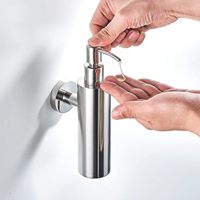 Distributeur de savon mural en acier inoxydable 304, finition métallique noir mat, pour liquides et moussants – Meilleures ventes