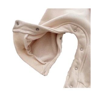 Tenue de <span class=keywords><strong>Nouvel</strong></span> <span class=keywords><strong>An</strong></span> pour bébé : Combinaison et barboteuse d'hiver en coton doublé polaire avec nœud pour nouveau-né - Product Image 5