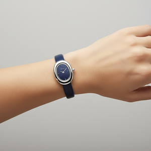 Reloj de Vestir Elegante Virtue Fashion 2026 con Caja Ovalada Chapada en Oro, Correa de Cuero, Estilo Vintage de Lujo para Damas, Regalo de Aniversario Personalizado - Product Image 3