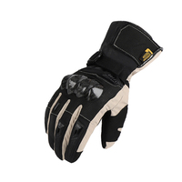Gants de moto pour homme et femme, gants d'hiver épais imperméables à écran tactile pour le cyclisme