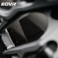Rines EVOR de 2 Piezas en Gris Metálico, Fibra de Carbono para Mercedes C8 SF90, Rines Cóncavos de Aleación de 16-26 Pulgadas, Rines de Lujo para Auto de 16 Pulgadas