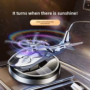 معطر جو فاخر وعصري للسيارة على شكل طائرة هليكوبتر تعمل بالطاقة الشمسية، زينة عطرية توضع على لوحة العدادات، سائل يدوم طويلاً، مصنوع من البلاستيك والسبائك - Product Image 2