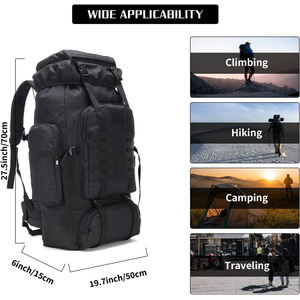 <span class=keywords><strong>Sac</strong></span> à dos de randonnée personnalisé <span class=keywords><strong>70L</strong></span> étanche pour voyage, camping, stockage <span class=keywords><strong>sac</strong></span> à dos en polyester <span class=keywords><strong>sac</strong></span> à dos d'escalade sacs de sport en plein air - Product Image 4