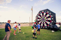 Jeu de fléchettes de football gonflable pour aire de jeux intérieure, événements sportifs et locations pour fêtes