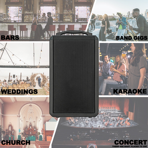 2000W 12" Portable Trolley Karaoke Speaker for V5.0 DSP <strong>Echo</strong>/Reverb Wireless Microphone Rechargeable Battery Guitar <strong>Input</strong> - Product Image 6