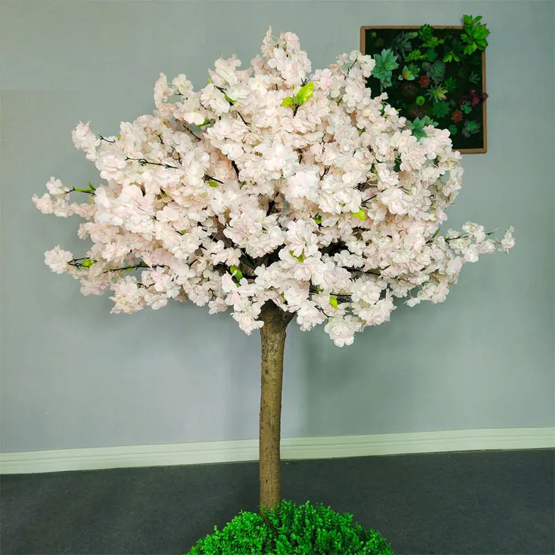ดอกไม้ประดิษฐ์สีชมพูคุณภาพสูงดอกไม้ต้นไม้ดอกไม้สีส้ม centerpieces การประกอบตกแต่งงานแต่งงานรันเวย์ขายส่ง