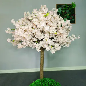 高品質人工ピンク花花の木オレンジ花センターピース組み合わせ装飾結婚式の滑走路卸売