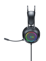 Casque de jeu filaire circum-auriculaire RVB à vente directe d'usine avec son surround à haut-parleur dynamique pour PS4/PS5/Switch – Garantie 1 an