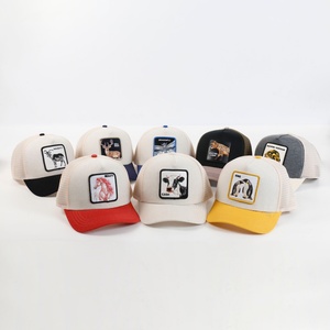 High Quality 5-Panel Mesh Trucker <b>Hats</b> Sika Deer Pattern Embroidered Cloth for <b>Summer</b> Performance Fishing Hip Hop Animal Cap - Product Image 5