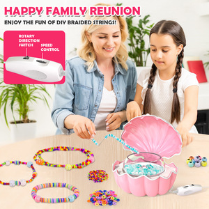 Machine à tisser les perles électrique automatique DIY, pour la fabrication manuelle de perles en plastique, jouets pour enfants, conception coquillage, production de perles de riz - Product Image 3